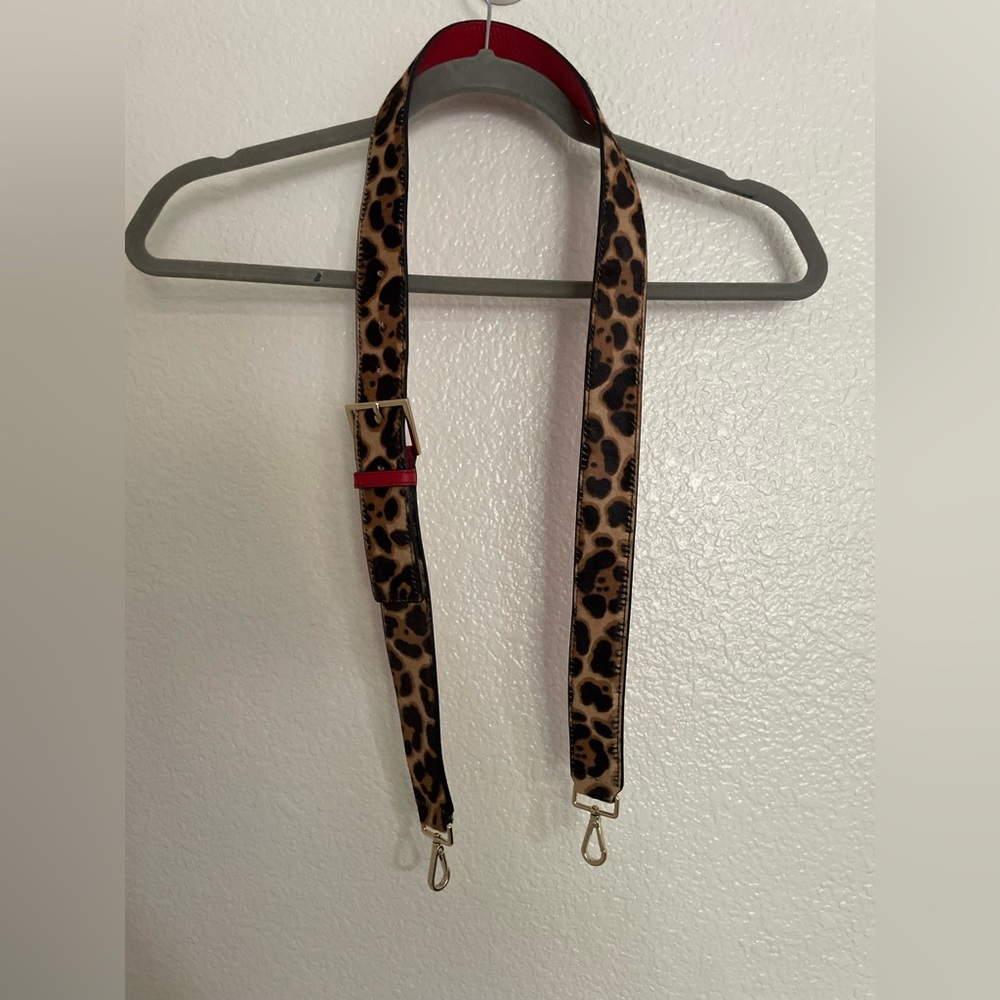 Kate Spade Red Leather Strap with Gold Buckle